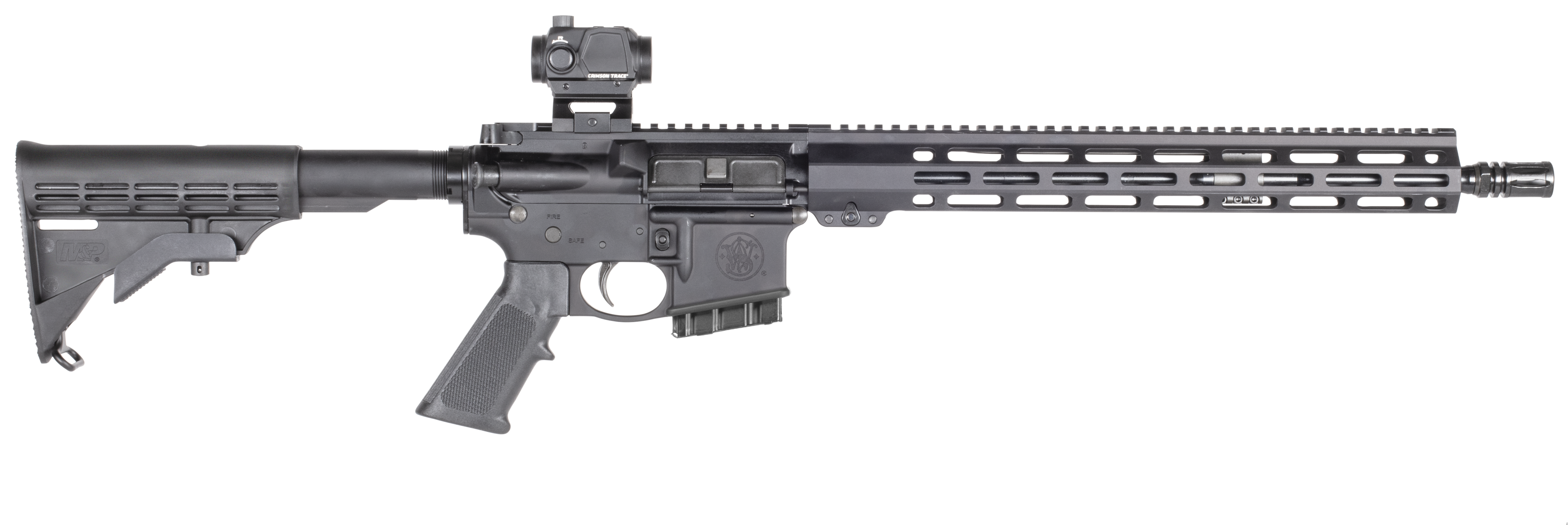 SMITH & WESSON M&P 15 SPORT III WITH CT RED DOT OPTIC M-LOK BLACK 5.56 NATO MLGS 16IN BARREL 10RD CO HI RI VT COMPLIANT 14406 - Win Repeating Arms Promotion